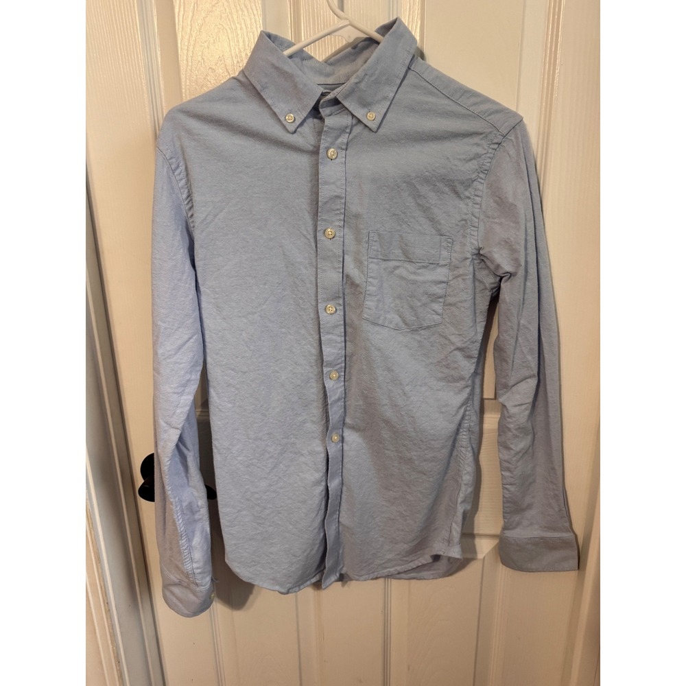 Goodfellow & Co Northrop Men's Small Light Blue Slim Fit Button-Down Shirt